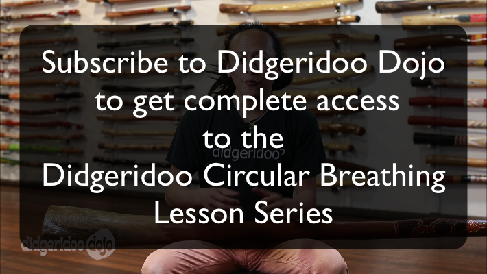 Subscribe to Didgeridoo Dojo to get full access to the Circular Breathing Lesson series